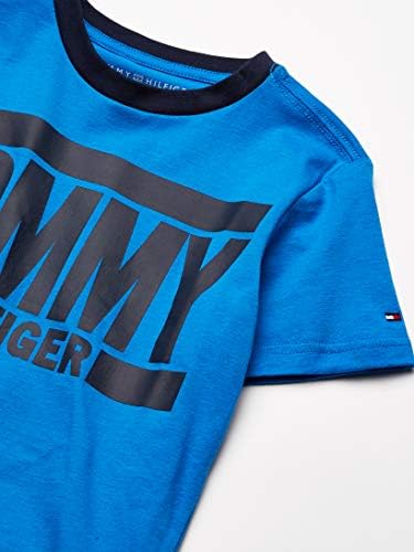Tommy Hilfiger Boys de manga curta Camiseta de pescoço da tripulação