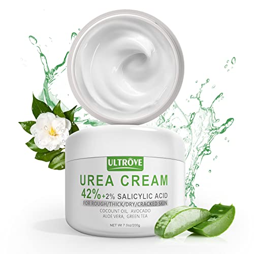 Creme de uréia 42% com 2% de ácido salicílico, calo e removedor de pele morta, hidratam profundamente, repare a pele seca, rachada e áspera do calcanhar, cotovelo e joelho, creme de pé eficaz para homens e mulheres