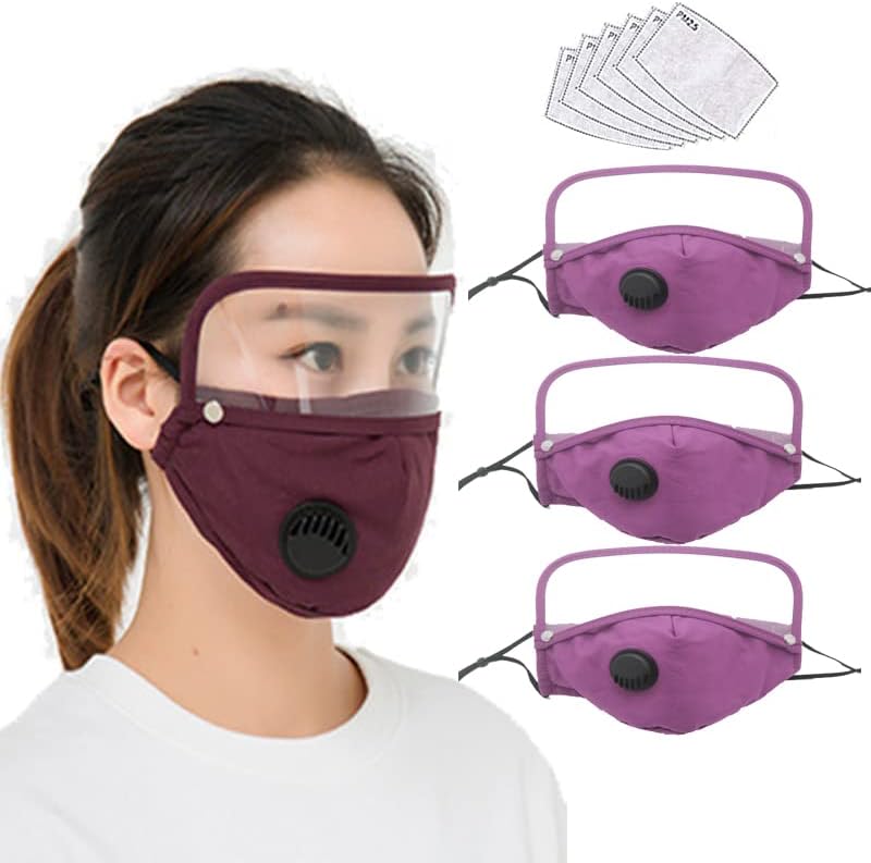 3pcs+6 filtro respirando protetor destacável com os olhos escudo o filtro de carbono inserir, pó anti-parto
