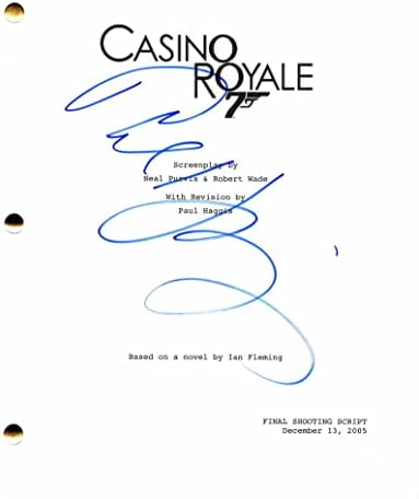 Paul Haggis assinou o autógrafo James Bond 007 Casino Royale Script completo - estrelado por Daniel Craig - Diretor