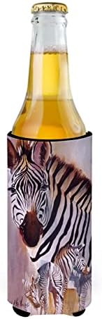 Tesouros de Caroline JMK1197MUK Zebras Ultra Hugger para latas finas, lata de manga mais refrigerada Machine lavável bebida