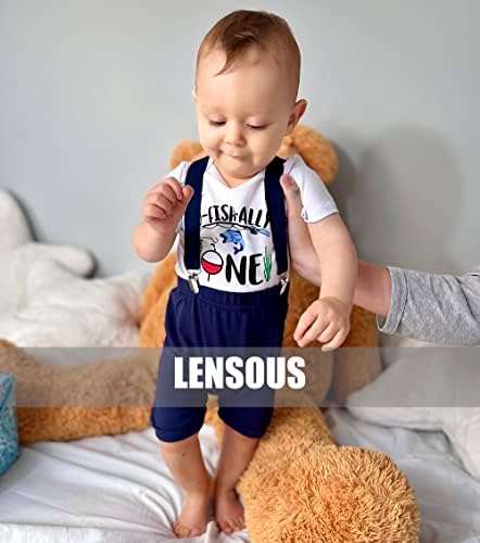 Lensous Baby Primeiro Roupa de Aniversário Garoto Funny Bowtie