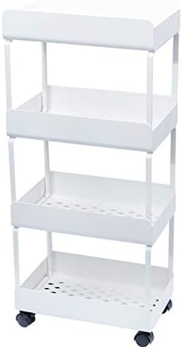 Prateleiras caseiras de jyxcoshelf, estantes de estantes de estadia de ferro forjado quarto de sala de estar com uma camada de armazenamento de camadas multi-camada cozinha com rack de detritos de rodas, racks de armazenamento