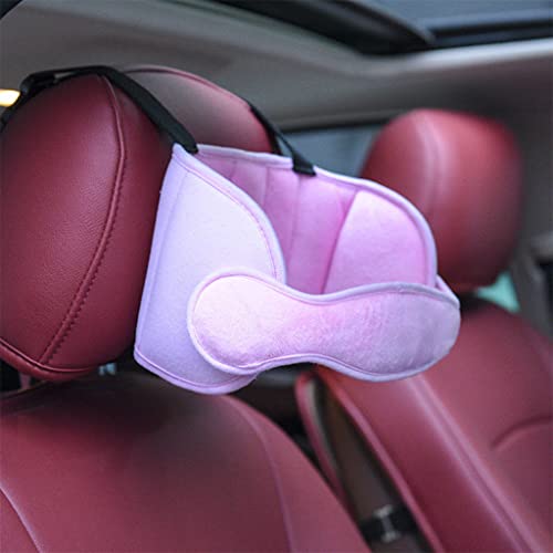 Vocheer Toddler Car Seat Head Support Band, Ajuste Carseat Sleep Sleep Aid Auxer Belt Belt Protection Belt for Kids Gift, Pink