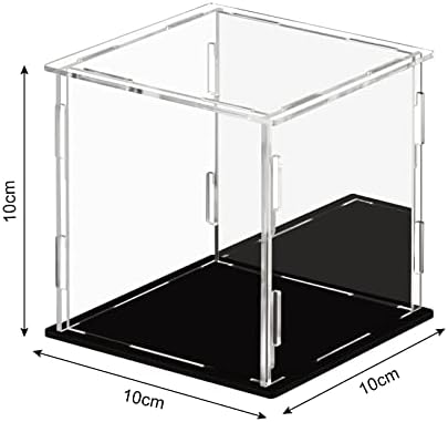 Exibição da caixa para colecionáveis ​​montar caixa de acrílico transparente caixa de vidro alternativa para exibição