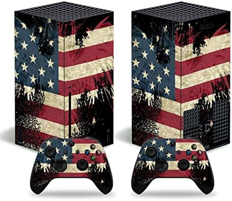 Skins de bandeira guugoon compatíveis com o controlador Xbox Series X Console, adesivos de decalque de vinil para Xbox Series