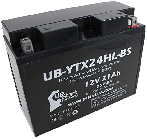 Substituição de bateria UB-YTX24HL-BS 5-PACK para 2008 CAT Ártico Bearcat 570 500 cc Snowmobile-Fábrica ativada,