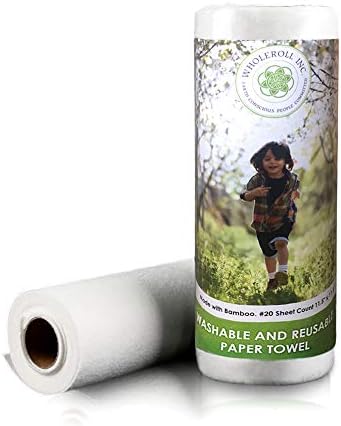 Toalhas de papel de bambu reutilizáveis ​​reutilizáveis, pano lavável para limpeza de banheiro de cozinha, panos de poeira