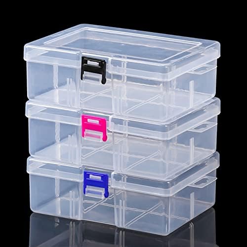 Caixas de armazenamento 1pc Componente transparente parafuso Caixa de armazenamento Jóias Exibir caixa de ferramentas
