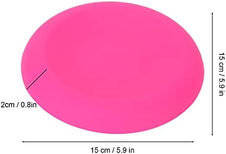 Costo da joelheira de ioga ZJchao, rosa redonda de silicone redondo joelheira joelheira de joelho grosso para exercícios de piso