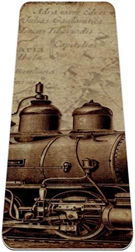 Siebzeh Locomotiva a vapor vintage Premium premium de ioga grossa MAT ECO AFOMENTE DE RORBO