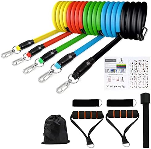 WSSBK WorkoutsResistance Bands Definir bandas de exercícios com correias de tornozelas para a âncora de portas para treinar para