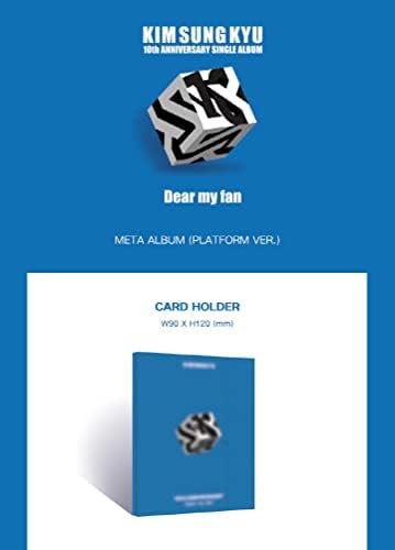 Infinito Kim Sungkyu Dear My Fan 10th Anniversary Single Album Metta Plataforma Versão do cartão+álbum de fotocard+fotocard+adesivo
