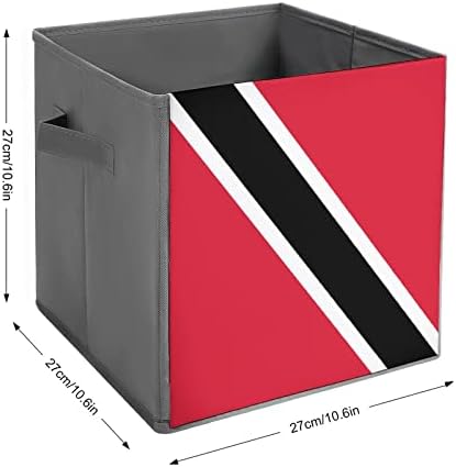 Trinidad e Tobago Flag PU PU CHAURO DE LABELOS COLANTES DE LOVAS CASCO ORGANIZER CUBE com alças