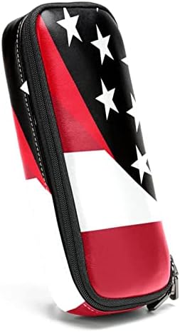 Bolsa de maquiagem tbouobt bolsa de bolsa cosmética bolsa bolsa com zíper, linha fina de bandeira de bandeira do estado de texas