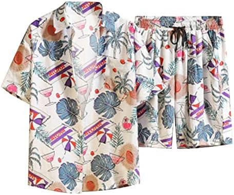 Masculino de verão lazer Hawaii Seaside Beach Beach Digital 3D Impressão floral Short shorts de camisa de manga curta