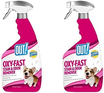 FORA! Removedor de mancha de estimação e odor ativado por oxigênio 32oz