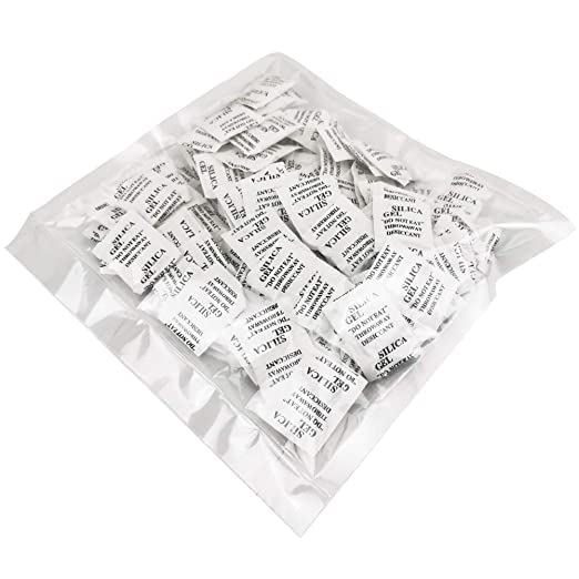 100 pacotes 2 grama de sílica gel desumidificadores de absorvedor dessecante