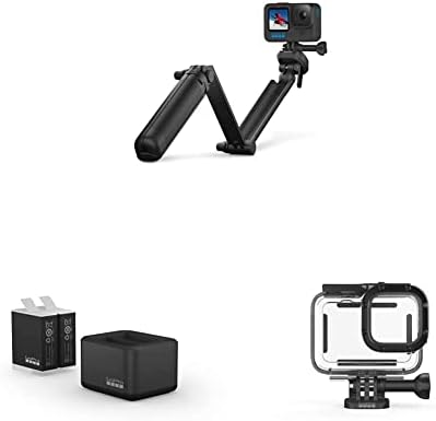 GoPro 3-Way 2.0 e carregador de bateria dupla + 2 baterias enduro e carcaça protetora