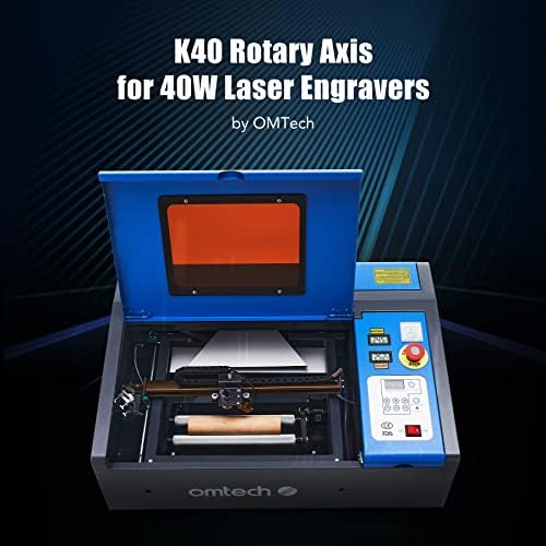 A fixação do eixo rotativo omtech para gravador de 40W CO2 a laser, plataforma de rotação da superfície do cilindro