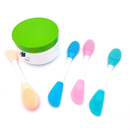 Doromia 4 peças pincel facial pincel de silicone duplo máscara de máscara de face máscara de maquiagem de maquiagem de maquiagem