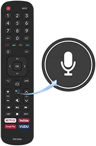 Beyution ERF2A60 Replace Remote Control Fit for Hisense TV 65H9F 55H9F 50H8F 43H6570F 55H9050F 55H9070F 55H9F1 65H9F1 50H6570F