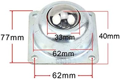 Dingguanghhe-cup bolas de bola 4pieces 77x77mm rodas redondas rodas rodas universais robôs de hardware Roda de esfera KF511 Casters