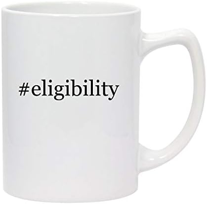 Produtos Molandra Eligibilidade - 14oz Hashtag White Ceramic Statesman Caneca de café