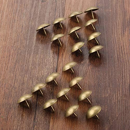 20pcs/conjunto de estofados de latão antigo Jóias de joias de unhas Caixa de presente Sofá Móveis de mobília decorativa Pushpin pushpin Doornail 18x15mm