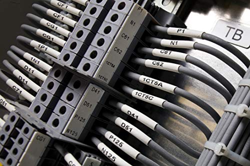 Brady Permasleeve encolhimento de fio de encolhimento e rótulos de cabos para impressoras M610, M611, M710, BMP61 e BMP71 - 0,094 dia x 1, branco. M6-094-1-342-WT