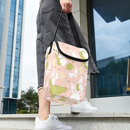 Lancheira de coelho de ovo de páscoa para homens homens, lancheira bolsa de lancho