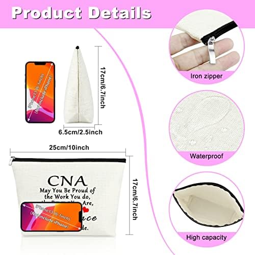 CNA Gift Certified Certified Enferming Assistant Gifts Makeup Bag Gifts para CNA Presente de Apreciação para Medicina