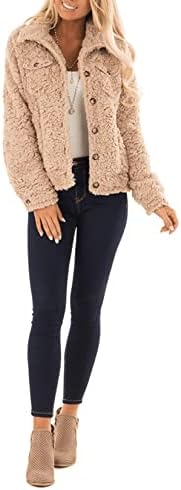 Xydaxin casual Faux Fleece Jacket Women Women Women Cropped