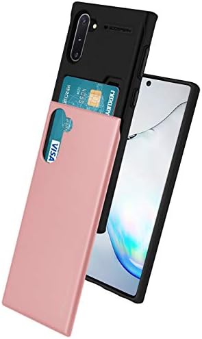 Slide do céu de ganso para Samsung Galaxy Note 10 Case Dual Camada Tampa do para -choque com carteira de suporte