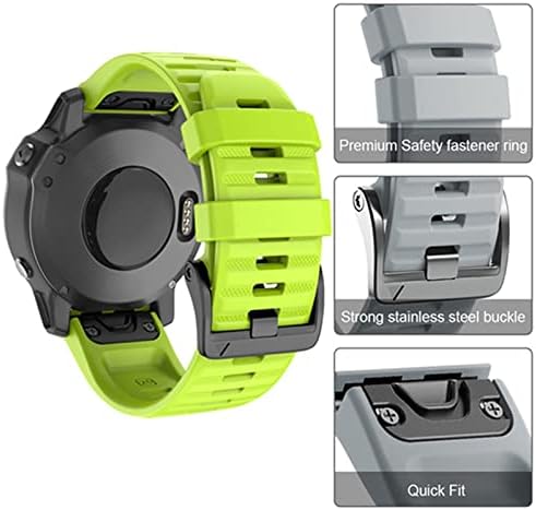 PCGV Wick Fit Watch Band para Garmin Fenix ​​7x 6x 5x 7 6 Pro 5 5Plus 3HR Silicone EasyFit Wrist Band 26mm 22mm