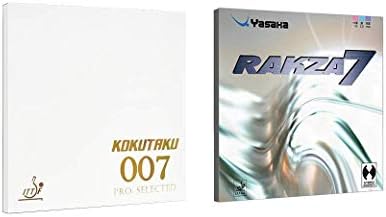 Yasaka Rakza 7 + Kokutaku 007 Pro. Borracha de tênis de mesa selecionada