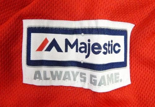 Philadelphia Phillies Madison Stokes 15 Game usou camisa vermelha estend st bp xl 3 - jogo usado camisas mlb