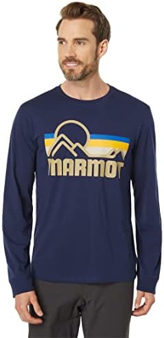 Camiseta de manga comprida costeira de marmot masculina