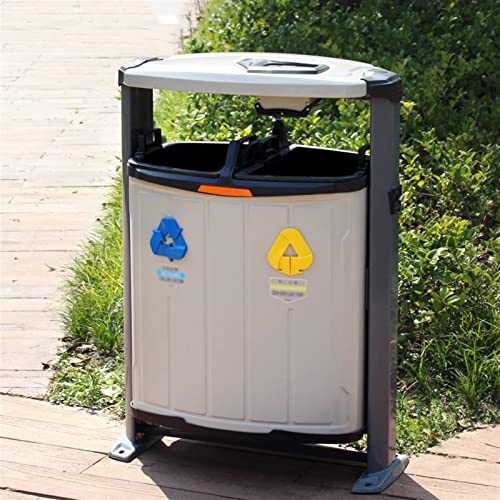Lixo ao ar livre lixo de luxo lixo ao ar livre pode rua ao ar livre de grande capacidade de saneamento de aço lixo de lixo de tiro