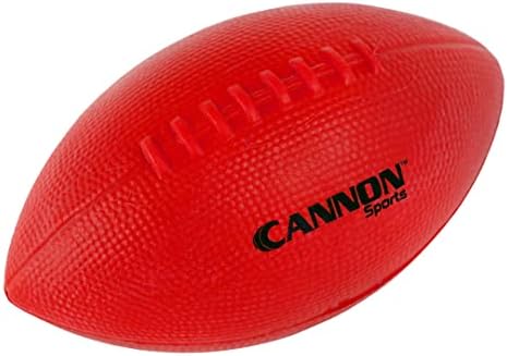 Cannon Sports Red Foam Football para crianças e adultos com aderência