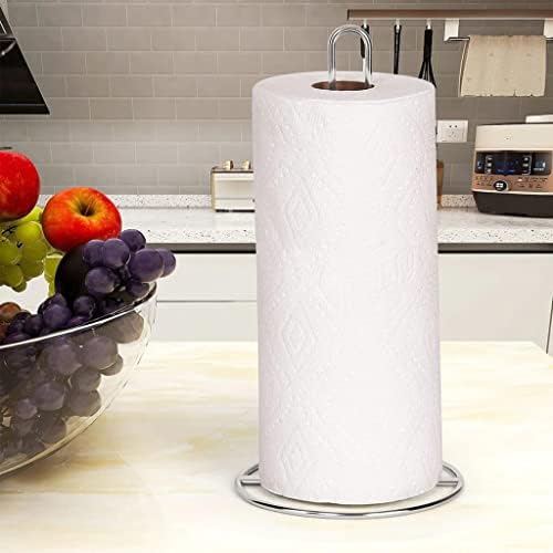 Suporte de toalha de papel, suporte de papel para o toalheiro da bancada em aço inoxidável, suporte para o stand para organização de cozinha banheiro de armazenamento vertical rack