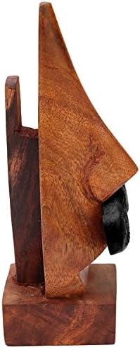 Suporte de espetáculos de madeira suporte com bigode em forma de nariz de bigode especifica especificações de vidro de óculos de