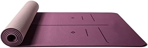 JJ YYDS TPE TPE ioga de ioga Conjunto de três peças com linha de posicionamento para iniciantes sem escorregamento e semestuário 183 * 66 * 0,6cm