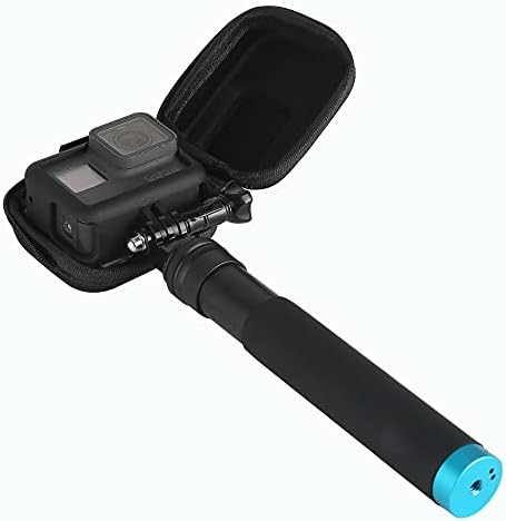 Mookeenona 1 x Caso de proteção contra câmera para GoPro Hero 5 6, Câmera EVA Mini Storage Travel Travel Black Hard Case Bag Box Box