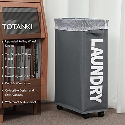 Totanki X-Large Slim Rolling Laundry Basce