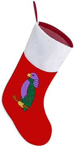 Dominica Flag Christmas meias de veludo vermelho com bolsa de doces branca Decorações de Natal e acessórios para festas
