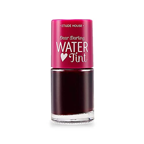 Etude House Caro Darling Water Tint Strawberry Ade | Torgência de lábios coloridos vívidos brilhantes com extrato hidratante de romã