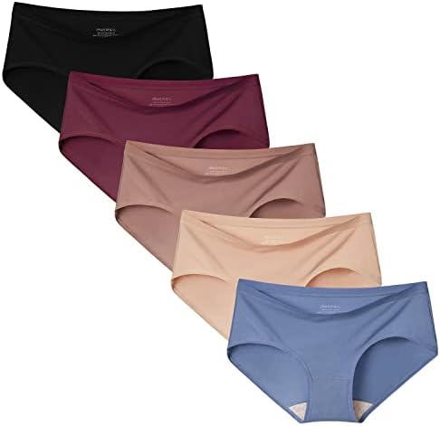 Mulher feminina e fino sem show Modal Rouphe Quick Dry Panties para o verão de 5 pacote