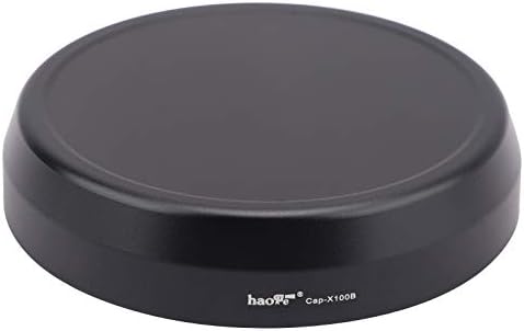 Haoge CAP-X100B Cap para lente de metal para fujifilm fuji x100f x100s x100t x100 x70 câmera preta preta