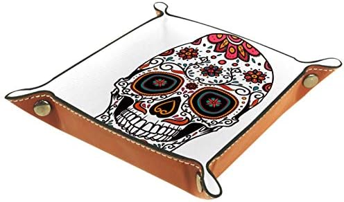 Sugar Skull Head Leather Storage Watch Moed